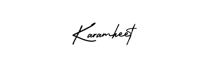 Create a beautiful signature design for name Karamheet. With this signature (AmerikaSignatureDemo-Regular) fonts, you can make a handwritten signature for free. Karamheet signature style 3 images and pictures png