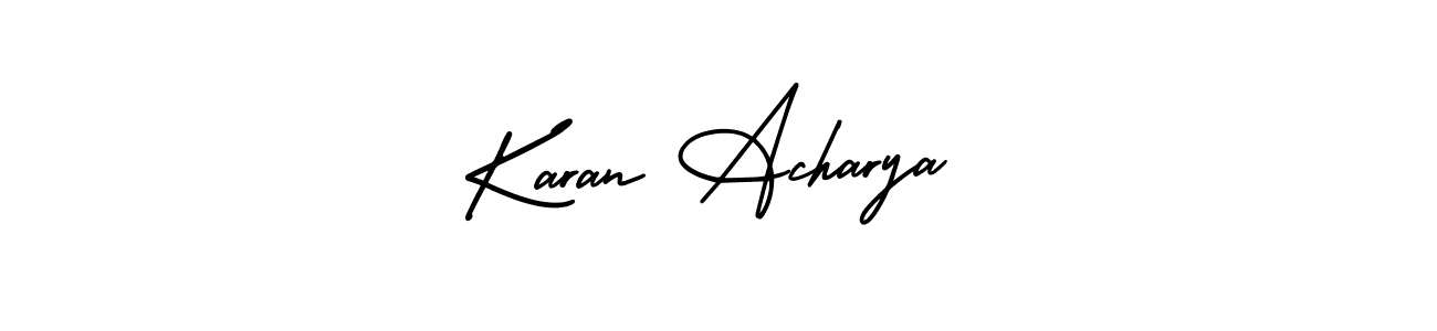 Make a short Karan Acharya signature style. Manage your documents anywhere anytime using AmerikaSignatureDemo-Regular. Create and add eSignatures, submit forms, share and send files easily. Karan Acharya signature style 3 images and pictures png