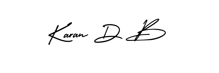 Make a beautiful signature design for name Karan D B. Use this online signature maker to create a handwritten signature for free. Karan D B signature style 3 images and pictures png