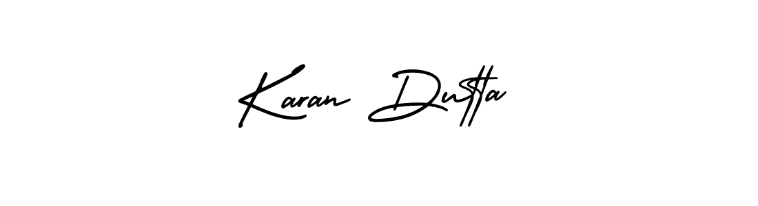 Similarly AmerikaSignatureDemo-Regular is the best handwritten signature design. Signature creator online .You can use it as an online autograph creator for name Karan Dutta. Karan Dutta signature style 3 images and pictures png