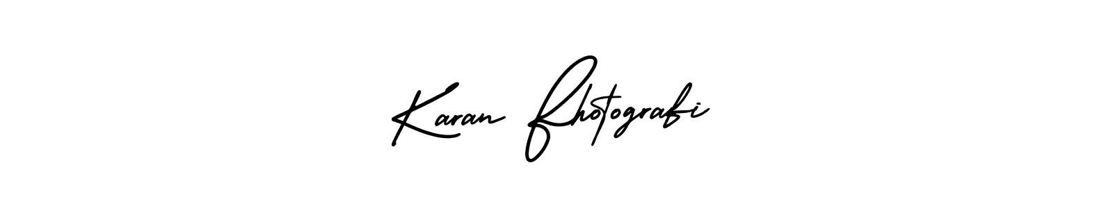 The best way (AmerikaSignatureDemo-Regular) to make a short signature is to pick only two or three words in your name. The name Karan Fhotografi include a total of six letters. For converting this name. Karan Fhotografi signature style 3 images and pictures png