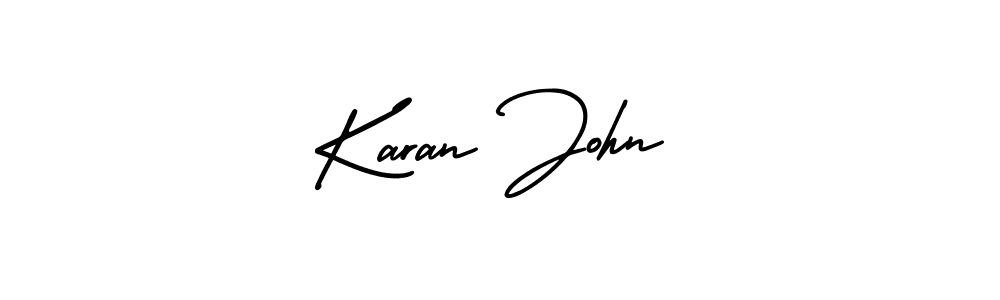 Design your own signature with our free online signature maker. With this signature software, you can create a handwritten (AmerikaSignatureDemo-Regular) signature for name Karan John. Karan John signature style 3 images and pictures png