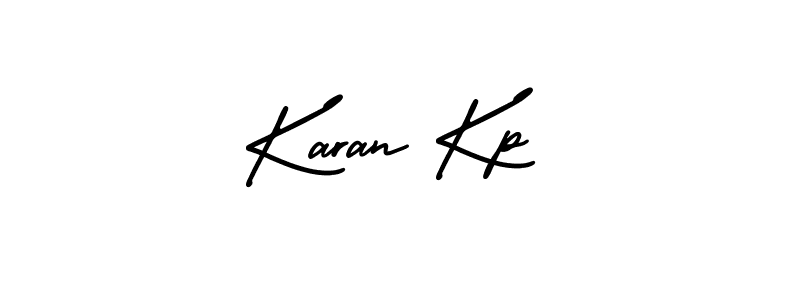 It looks lik you need a new signature style for name Karan Kp. Design unique handwritten (AmerikaSignatureDemo-Regular) signature with our free signature maker in just a few clicks. Karan Kp signature style 3 images and pictures png