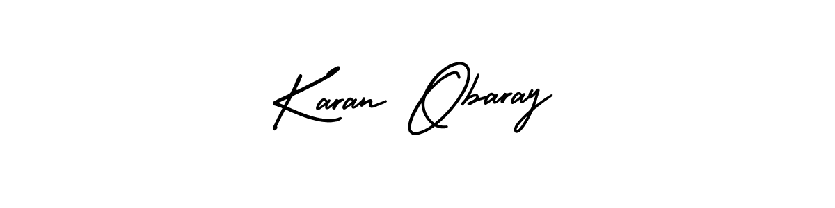 How to Draw Karan Obaray signature style? AmerikaSignatureDemo-Regular is a latest design signature styles for name Karan Obaray. Karan Obaray signature style 3 images and pictures png