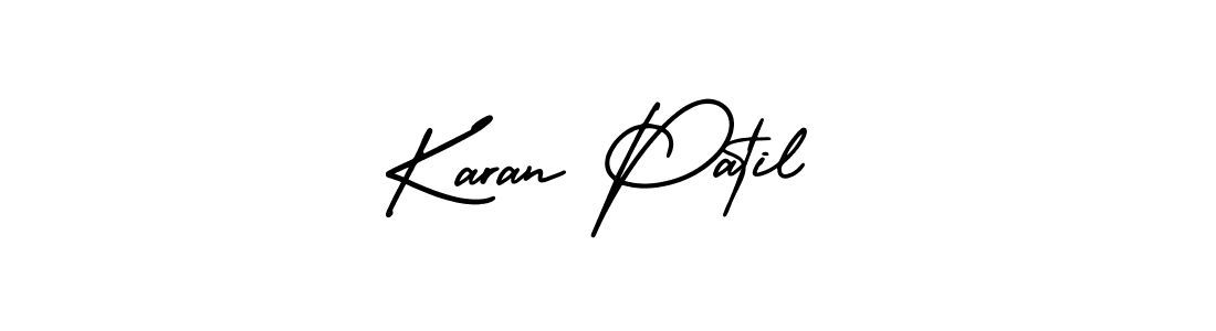 Karan Patil stylish signature style. Best Handwritten Sign (AmerikaSignatureDemo-Regular) for my name. Handwritten Signature Collection Ideas for my name Karan Patil. Karan Patil signature style 3 images and pictures png