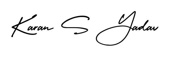 Best and Professional Signature Style for Karan S Yadav. AmerikaSignatureDemo-Regular Best Signature Style Collection. Karan S Yadav signature style 3 images and pictures png