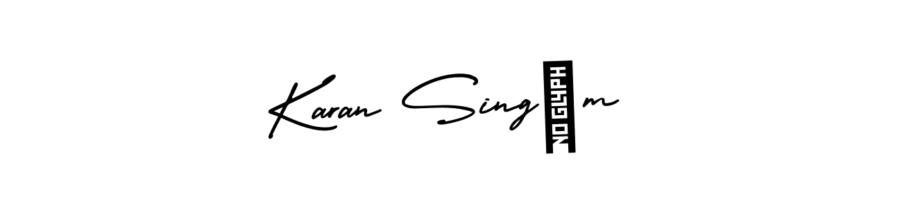 How to Draw Karan Singám signature style? AmerikaSignatureDemo-Regular is a latest design signature styles for name Karan Singám. Karan Singám signature style 3 images and pictures png