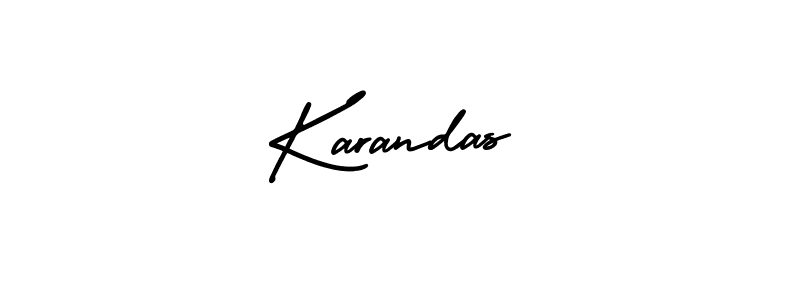 Make a beautiful signature design for name Karandas. With this signature (AmerikaSignatureDemo-Regular) style, you can create a handwritten signature for free. Karandas signature style 3 images and pictures png