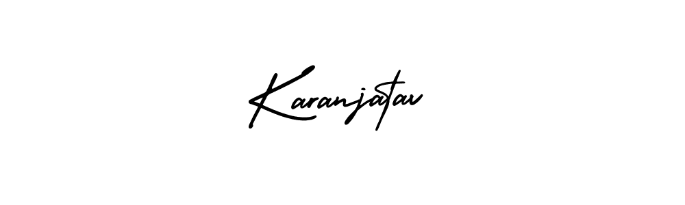 Also You can easily find your signature by using the search form. We will create Karanjatav name handwritten signature images for you free of cost using AmerikaSignatureDemo-Regular sign style. Karanjatav signature style 3 images and pictures png