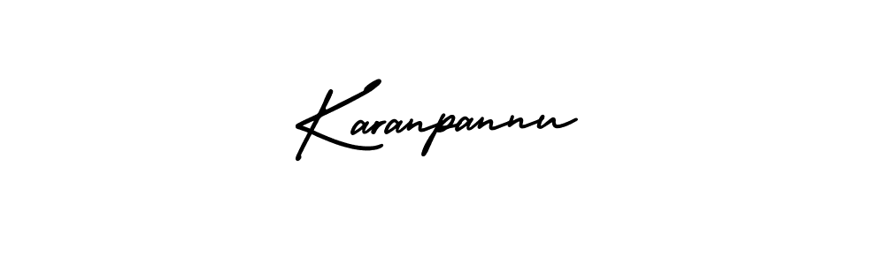 Karanpannu stylish signature style. Best Handwritten Sign (AmerikaSignatureDemo-Regular) for my name. Handwritten Signature Collection Ideas for my name Karanpannu. Karanpannu signature style 3 images and pictures png