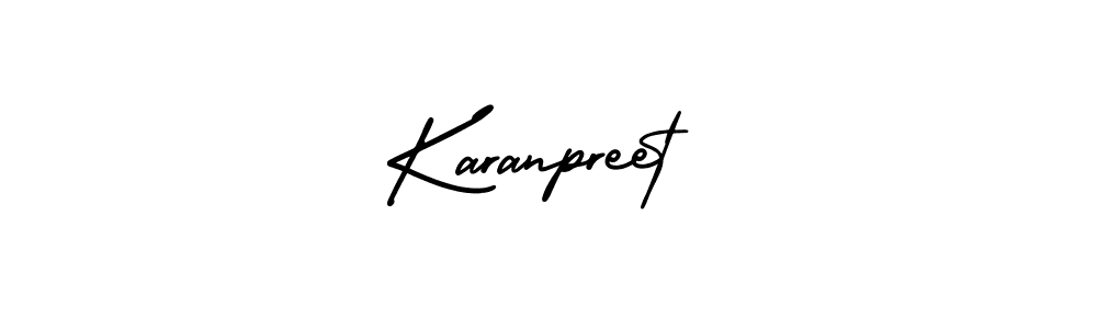 Karanpreet stylish signature style. Best Handwritten Sign (AmerikaSignatureDemo-Regular) for my name. Handwritten Signature Collection Ideas for my name Karanpreet. Karanpreet signature style 3 images and pictures png