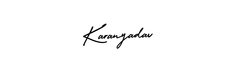 Make a beautiful signature design for name Karanyadav. Use this online signature maker to create a handwritten signature for free. Karanyadav signature style 3 images and pictures png