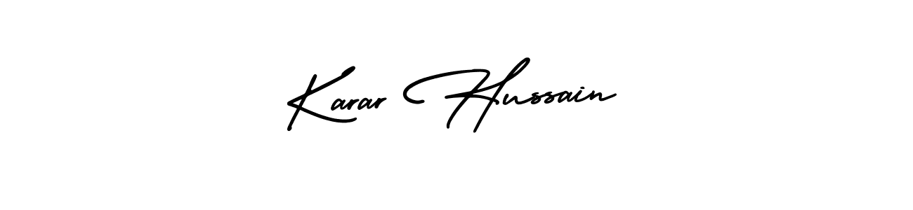 Similarly AmerikaSignatureDemo-Regular is the best handwritten signature design. Signature creator online .You can use it as an online autograph creator for name Karar Hussain. Karar Hussain signature style 3 images and pictures png