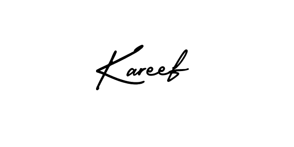 How to Draw Kareef signature style? AmerikaSignatureDemo-Regular is a latest design signature styles for name Kareef. Kareef signature style 3 images and pictures png