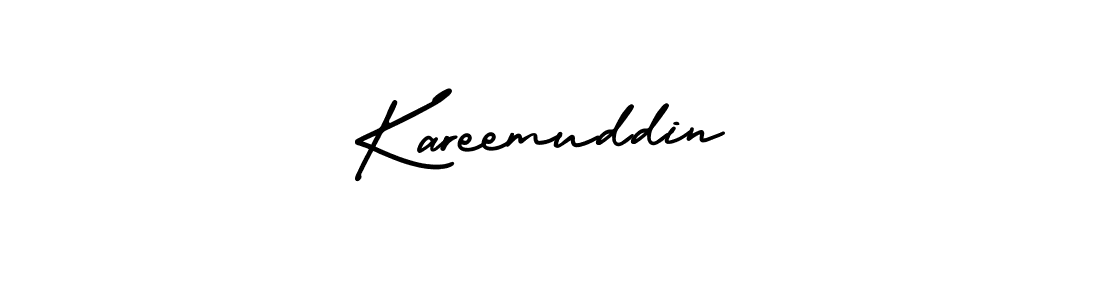 It looks lik you need a new signature style for name Kareemuddin. Design unique handwritten (AmerikaSignatureDemo-Regular) signature with our free signature maker in just a few clicks. Kareemuddin signature style 3 images and pictures png