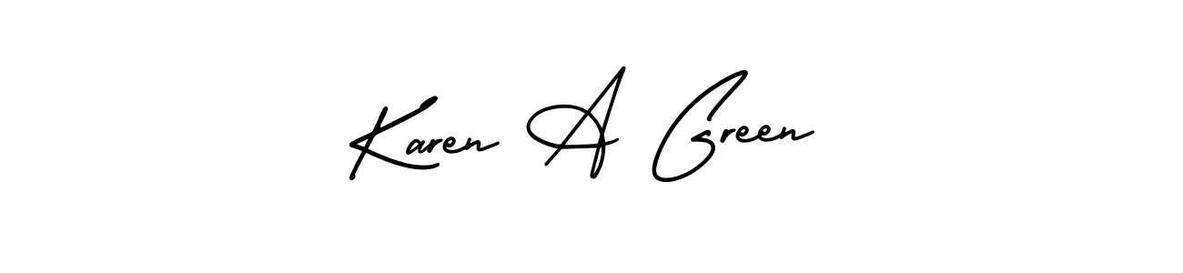 Check out images of Autograph of Karen A Green name. Actor Karen A Green Signature Style. AmerikaSignatureDemo-Regular is a professional sign style online. Karen A Green signature style 3 images and pictures png