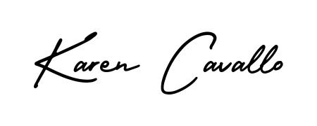 A dynamic signature style for Karen Cavallo using AmerikaSignatureDemo-Regular script. Designed to look authentic, handwritten, and professional. Karen Cavallo signature style 3 images and pictures png