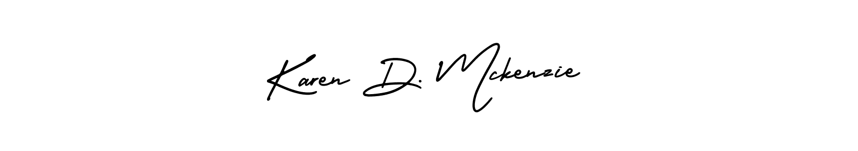 Also You can easily find your signature by using the search form. We will create Karen D. Mckenzie name handwritten signature images for you free of cost using AmerikaSignatureDemo-Regular sign style. Karen D. Mckenzie signature style 3 images and pictures png