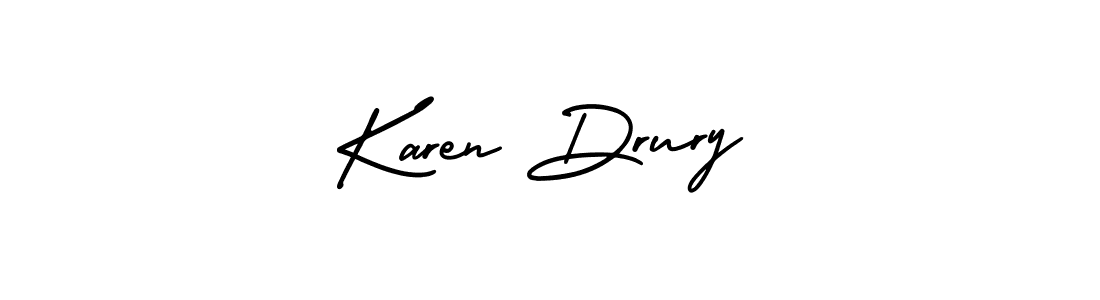 if you are searching for the best signature style for your name Karen Drury. so please give up your signature search. here we have designed multiple signature styles  using AmerikaSignatureDemo-Regular. Karen Drury signature style 3 images and pictures png