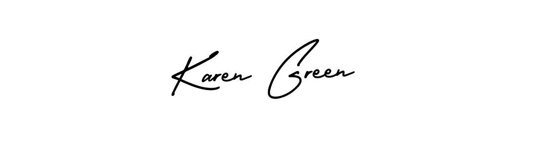 Make a beautiful signature design for name Karen Green. With this signature (AmerikaSignatureDemo-Regular) style, you can create a handwritten signature for free. Karen Green signature style 3 images and pictures png