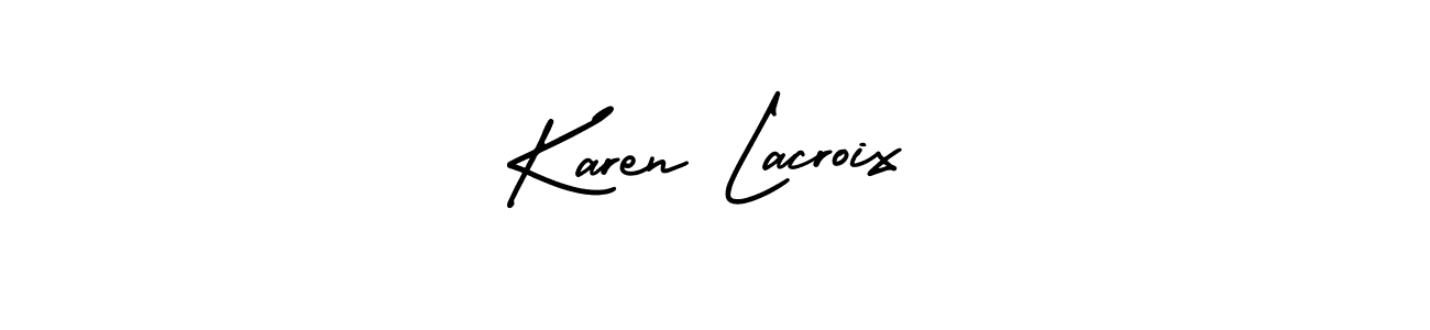 How to Draw Karen Lacroix signature style? AmerikaSignatureDemo-Regular is a latest design signature styles for name Karen Lacroix. Karen Lacroix signature style 3 images and pictures png