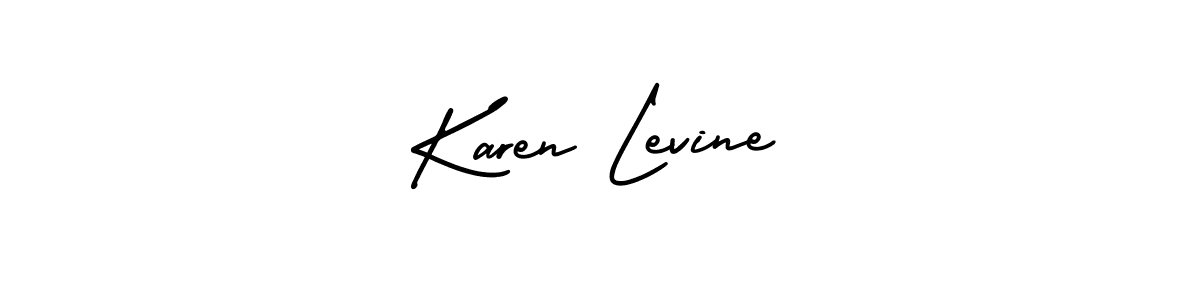 Create a beautiful signature design for name Karen Levine. With this signature (AmerikaSignatureDemo-Regular) fonts, you can make a handwritten signature for free. Karen Levine signature style 3 images and pictures png