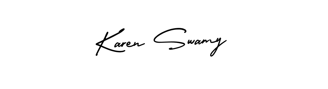 AmerikaSignatureDemo-Regular is a professional signature style that is perfect for those who want to add a touch of class to their signature. It is also a great choice for those who want to make their signature more unique. Get Karen Swamy name to fancy signature for free. Karen Swamy signature style 3 images and pictures png