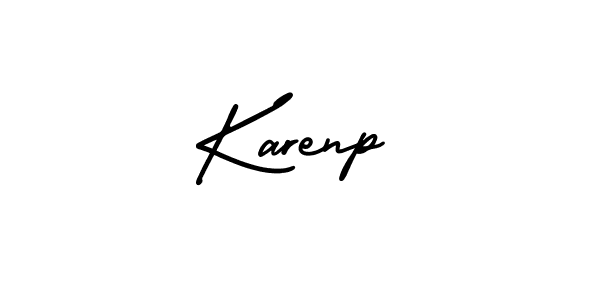 Similarly AmerikaSignatureDemo-Regular is the best handwritten signature design. Signature creator online .You can use it as an online autograph creator for name Karenp. Karenp signature style 3 images and pictures png