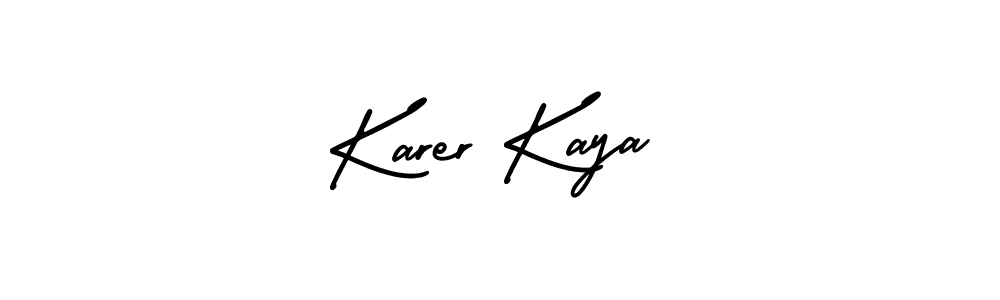 Make a beautiful signature design for name Karer Kaya. Use this online signature maker to create a handwritten signature for free. Karer Kaya signature style 3 images and pictures png