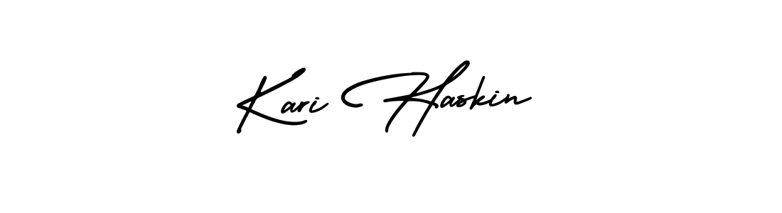 Make a beautiful signature design for name Kari Haskin. Use this online signature maker to create a handwritten signature for free. Kari Haskin signature style 3 images and pictures png