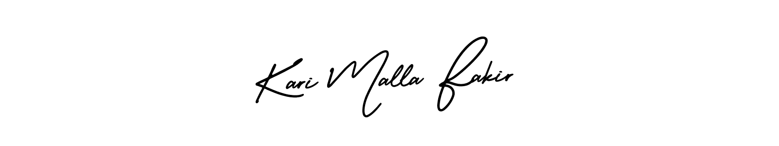 Also You can easily find your signature by using the search form. We will create Kari Malla Fakir name handwritten signature images for you free of cost using AmerikaSignatureDemo-Regular sign style. Kari Malla Fakir signature style 3 images and pictures png