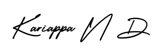 Quickly download Kariappa N D name signature in high-resolution PNG using AmerikaSignatureDemo-Regular style. Ready to insert into PDFs and online applications. Kariappa N D signature style 3 images and pictures png