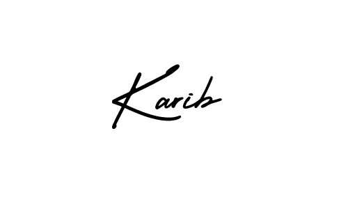 AmerikaSignatureDemo-Regular is a professional signature style that is perfect for those who want to add a touch of class to their signature. It is also a great choice for those who want to make their signature more unique. Get Karib name to fancy signature for free. Karib signature style 3 images and pictures png
