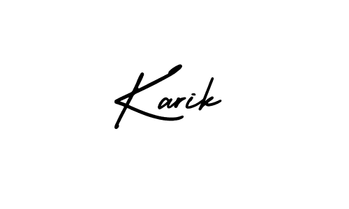 Also we have Karik name is the best signature style. Create professional handwritten signature collection using AmerikaSignatureDemo-Regular autograph style. Karik signature style 3 images and pictures png