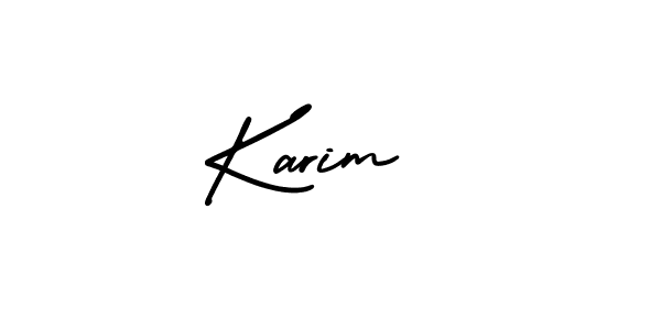 This is the best signature style for the Karim  name. Also you like these signature font (AmerikaSignatureDemo-Regular). Mix name signature. Karim  signature style 3 images and pictures png