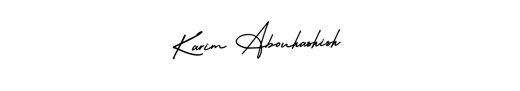 It looks lik you need a new signature style for name Karim Abouhashish. Design unique handwritten (AmerikaSignatureDemo-Regular) signature with our free signature maker in just a few clicks. Karim Abouhashish signature style 3 images and pictures png