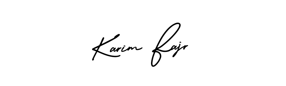 How to Draw Karim Fajr signature style? AmerikaSignatureDemo-Regular is a latest design signature styles for name Karim Fajr. Karim Fajr signature style 3 images and pictures png