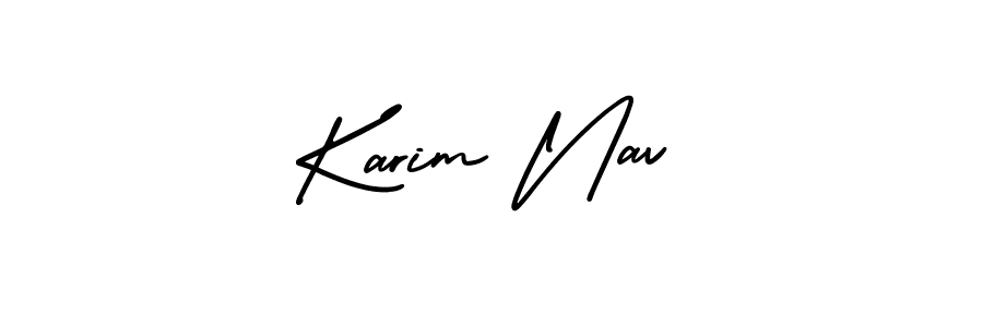 You can use this online signature creator to create a handwritten signature for the name Karim Nav. This is the best online autograph maker. Karim Nav signature style 3 images and pictures png
