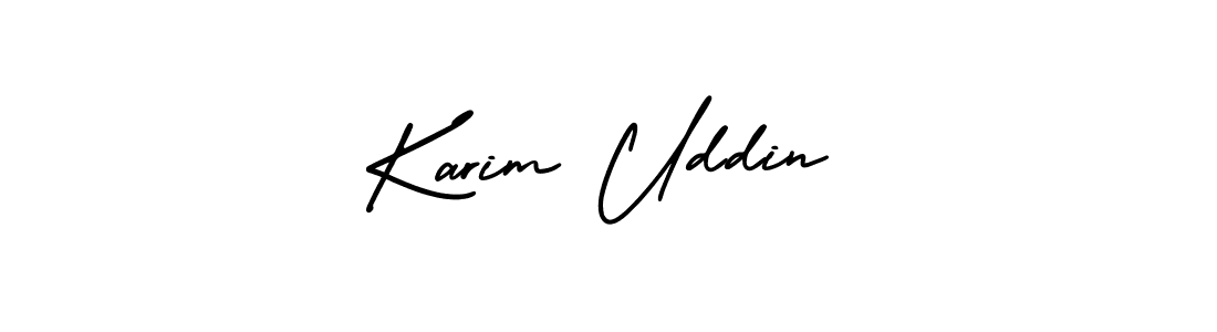 Also You can easily find your signature by using the search form. We will create Karim Uddin name handwritten signature images for you free of cost using AmerikaSignatureDemo-Regular sign style. Karim Uddin signature style 3 images and pictures png