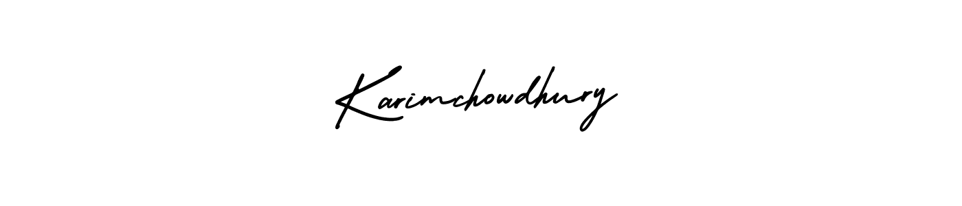 Make a short Karimchowdhury signature style. Manage your documents anywhere anytime using AmerikaSignatureDemo-Regular. Create and add eSignatures, submit forms, share and send files easily. Karimchowdhury signature style 3 images and pictures png