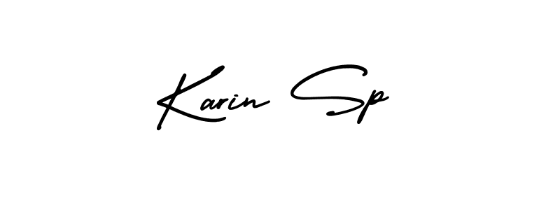 Make a beautiful signature design for name Karin Sp. Use this online signature maker to create a handwritten signature for free. Karin Sp signature style 3 images and pictures png
