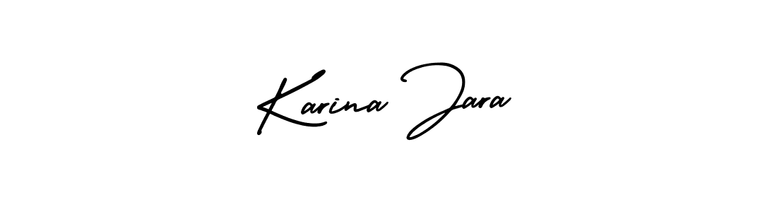How to make Karina Jara signature? AmerikaSignatureDemo-Regular is a professional autograph style. Create handwritten signature for Karina Jara name. Karina Jara signature style 3 images and pictures png