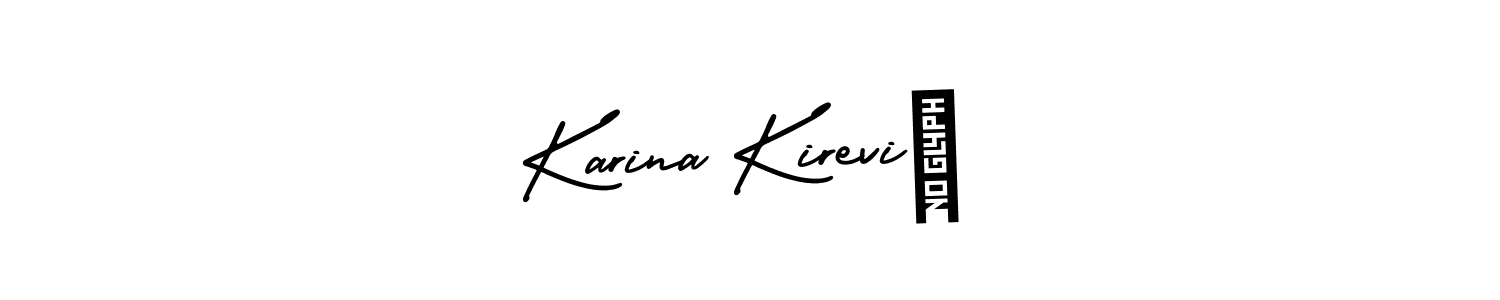 Similarly AmerikaSignatureDemo-Regular is the best handwritten signature design. Signature creator online .You can use it as an online autograph creator for name Karina Kirevič. Karina Kirevič signature style 3 images and pictures png