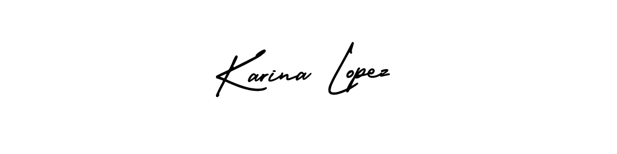 if you are searching for the best signature style for your name Karina Lopez. so please give up your signature search. here we have designed multiple signature styles  using AmerikaSignatureDemo-Regular. Karina Lopez signature style 3 images and pictures png