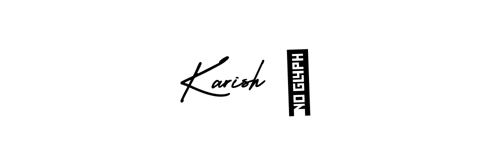 Create a beautiful signature design for name Karish ॐ. With this signature (AmerikaSignatureDemo-Regular) fonts, you can make a handwritten signature for free. Karish ॐ signature style 3 images and pictures png