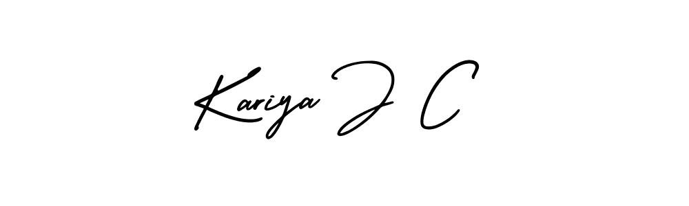 Similarly AmerikaSignatureDemo-Regular is the best handwritten signature design. Signature creator online .You can use it as an online autograph creator for name Kariya J C. Kariya J C signature style 3 images and pictures png