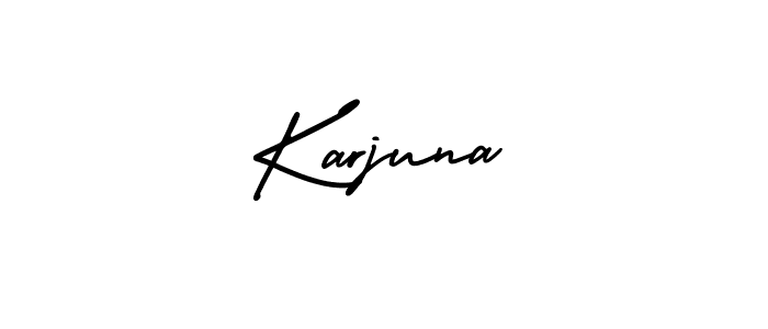 Also we have Karjuna name is the best signature style. Create professional handwritten signature collection using AmerikaSignatureDemo-Regular autograph style. Karjuna signature style 3 images and pictures png