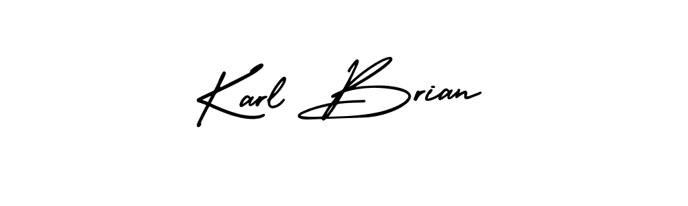 This is the best signature style for the Karl Brian name. Also you like these signature font (AmerikaSignatureDemo-Regular). Mix name signature. Karl Brian signature style 3 images and pictures png