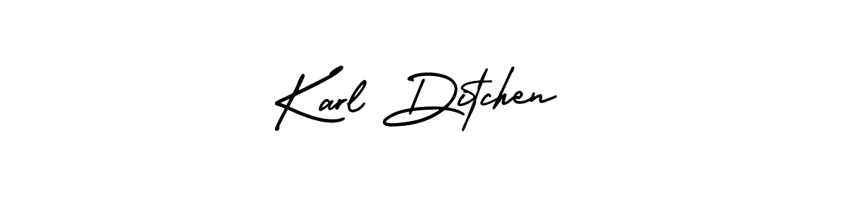 Make a beautiful signature design for name Karl Ditchen. With this signature (AmerikaSignatureDemo-Regular) style, you can create a handwritten signature for free. Karl Ditchen signature style 3 images and pictures png