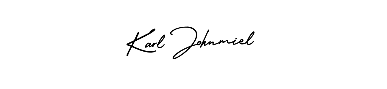 It looks lik you need a new signature style for name Karl Johnmiel. Design unique handwritten (AmerikaSignatureDemo-Regular) signature with our free signature maker in just a few clicks. Karl Johnmiel signature style 3 images and pictures png